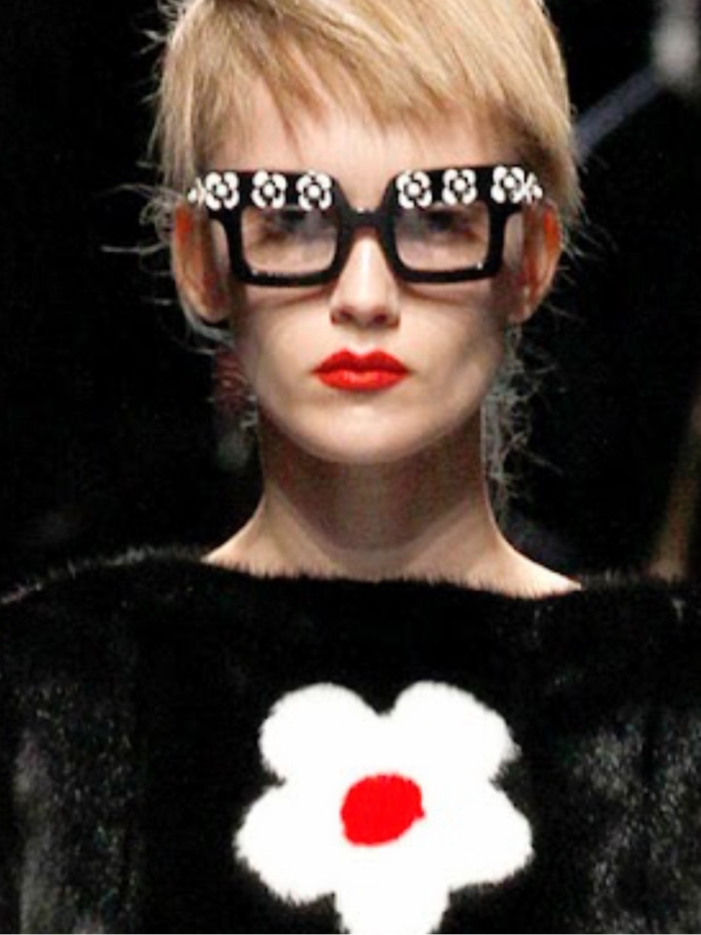 Prada Runway Floral Sunglasses Baroque Daisy Limited Edition New Full Set